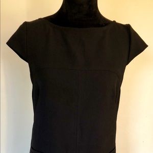 Vince Camuto Black Cap Sleeve Sheath Dress